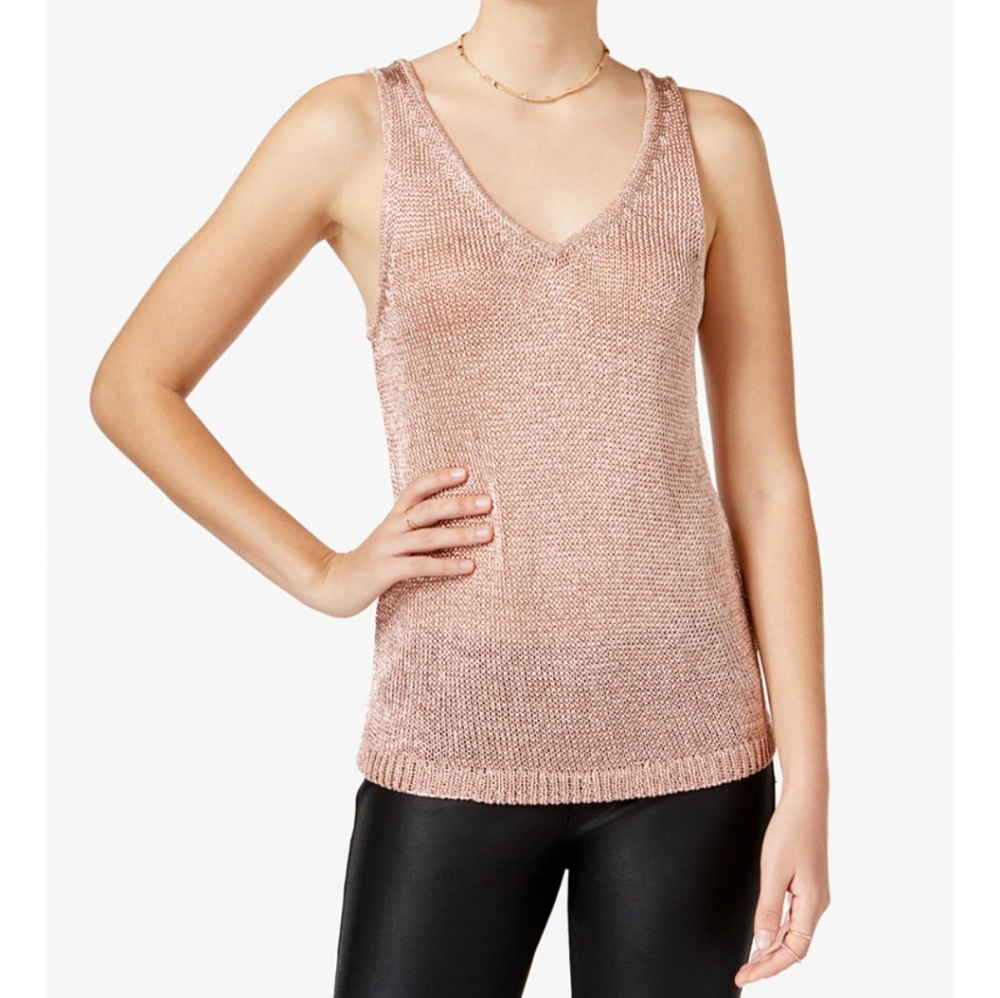 NWT ROSE Metallica Sweater Tank